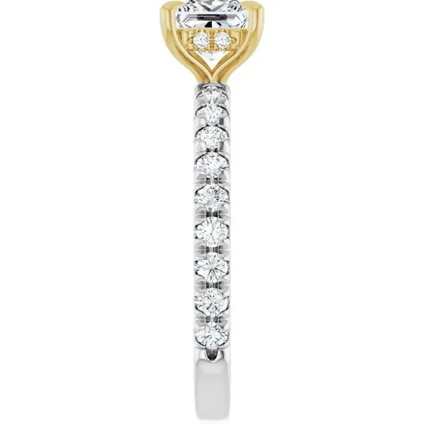 Claw-Prong Hidden Halo-Style Engagement Ring Image 4 Greenfield Jewelers Pittsburgh, PA