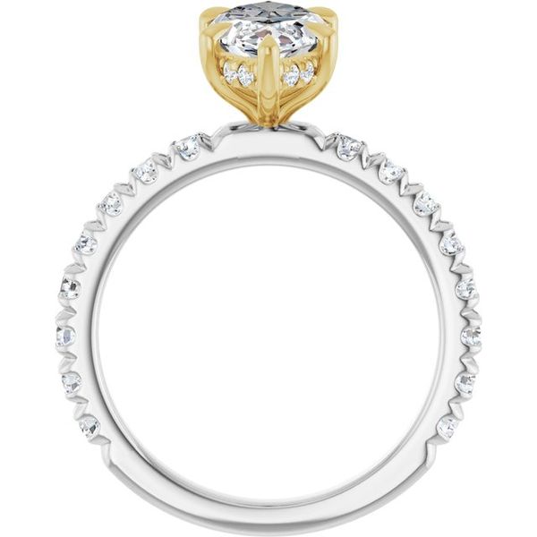 Claw-Prong Hidden Halo-Style Engagement Ring Image 2 Greenfield Jewelers Pittsburgh, PA