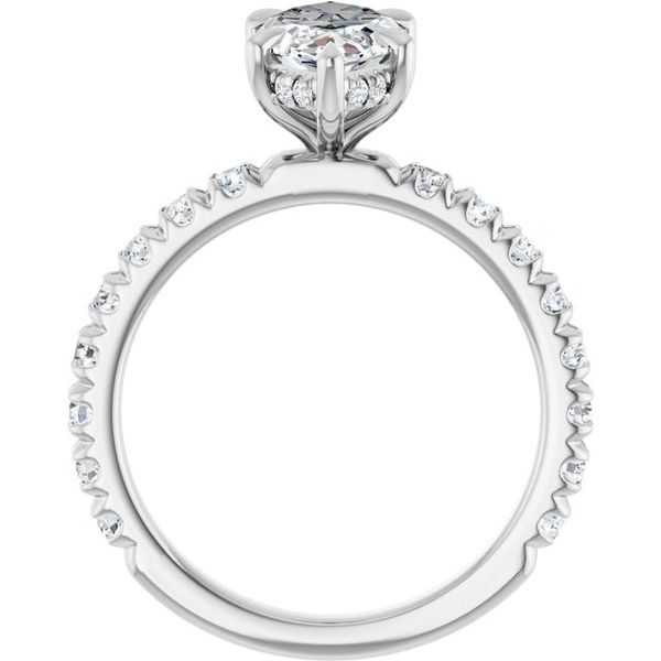 Claw-Prong Hidden Halo-Style Engagement Ring Image 2 Greenfield Jewelers Pittsburgh, PA