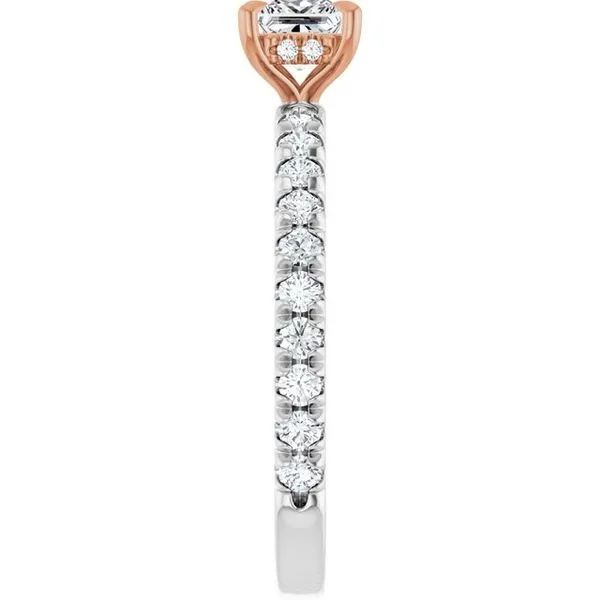 Claw-Prong Hidden Halo-Style Engagement Ring Image 4 Arezzo Jewelers Elmwood Park, IL