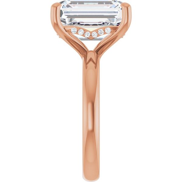 Hidden Halo-Style Engagement Ring Image 4 JF Jones Jewelers Webster, NY