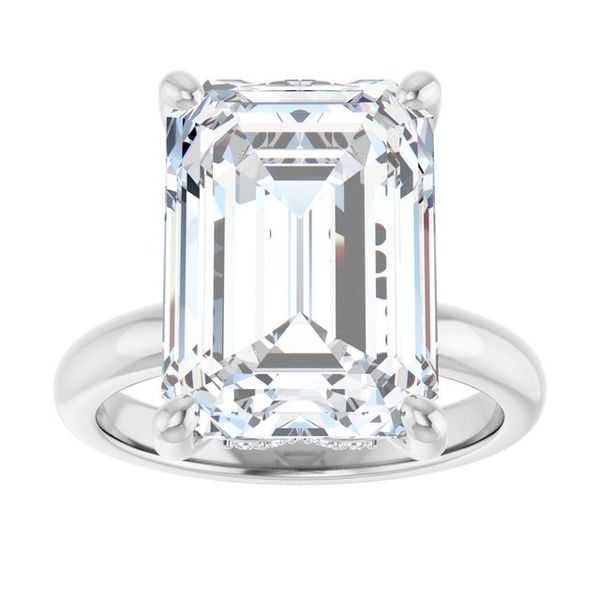 Hidden Halo-Style Engagement Ring Image 3 The Jewelry Source El Segundo, CA