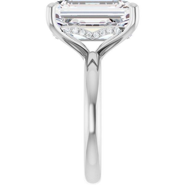 Hidden Halo-Style Engagement Ring Image 4 The Jewelry Source El Segundo, CA