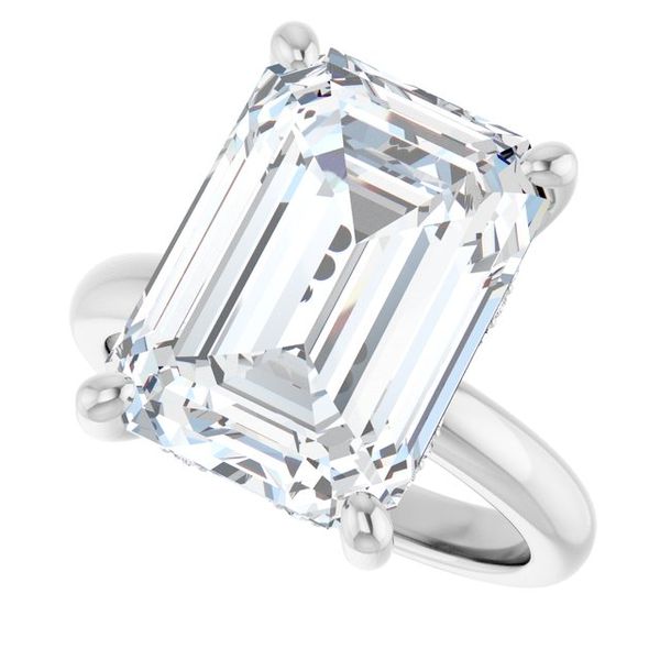 Hidden Halo-Style Engagement Ring Image 5 The Jewelry Source El Segundo, CA