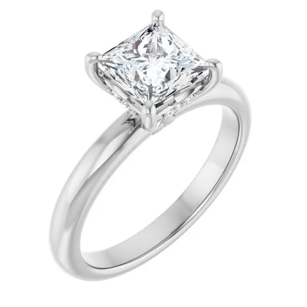 Hidden Halo-Style Engagement Ring JF Jones Jewelers Webster, NY