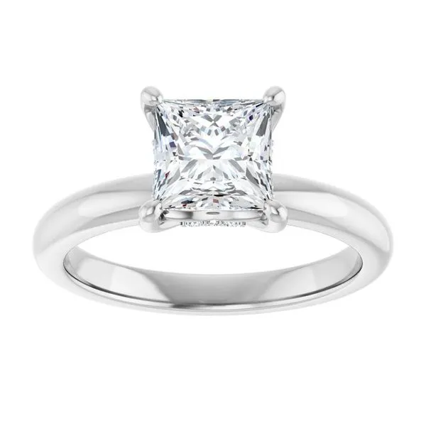 Hidden Halo-Style Engagement Ring Image 3 JF Jones Jewelers Webster, NY