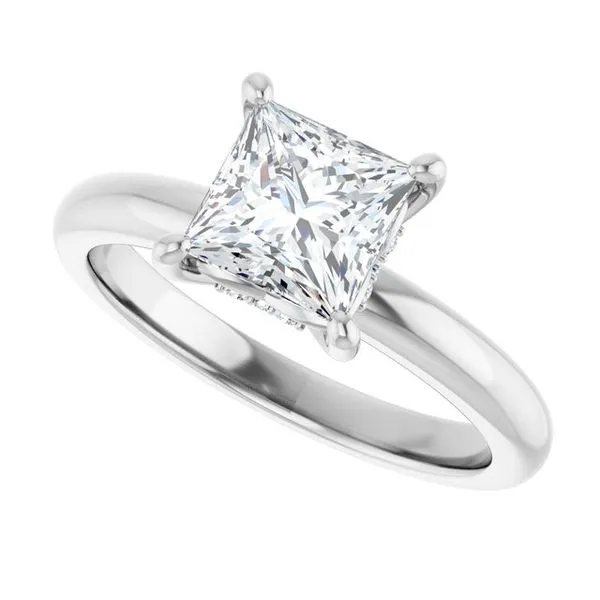 Hidden Halo-Style Engagement Ring Image 5 JF Jones Jewelers Webster, NY