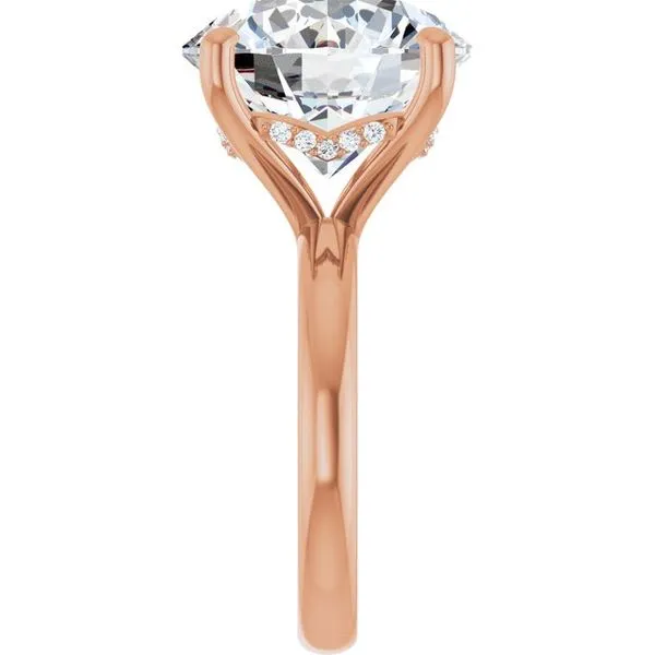Hidden Halo-Style Engagement Ring Image 4 JF Jones Jewelers Webster, NY