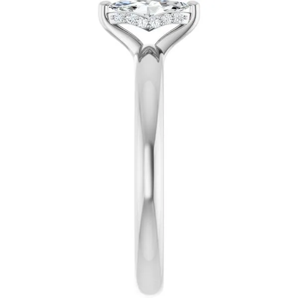 Hidden Halo-Style Engagement Ring Image 4 The Jewelry Source El Segundo, CA