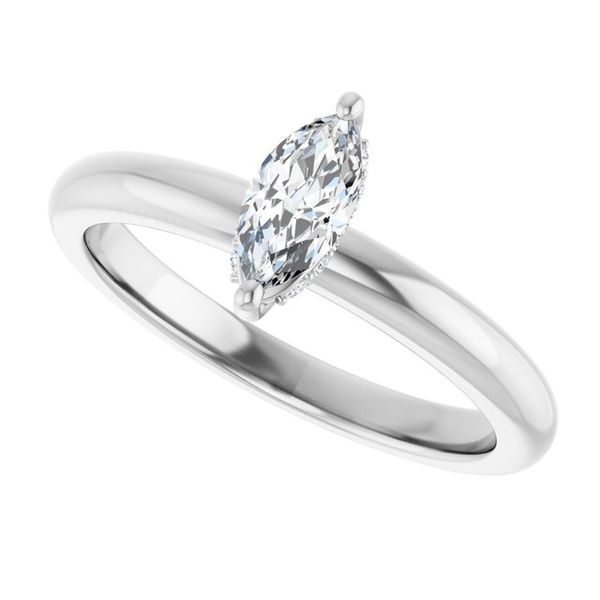 Hidden Halo-Style Engagement Ring Image 5 The Jewelry Source El Segundo, CA