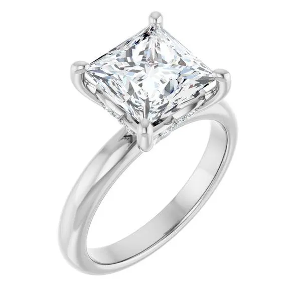 Hidden Halo-Style Engagement Ring JF Jones Jewelers Webster, NY