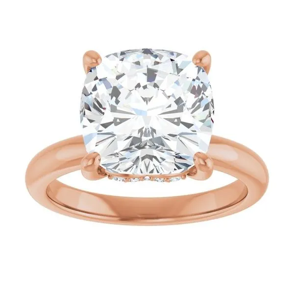 Hidden Halo-Style Engagement Ring Image 3 The Jewelry Source El Segundo, CA
