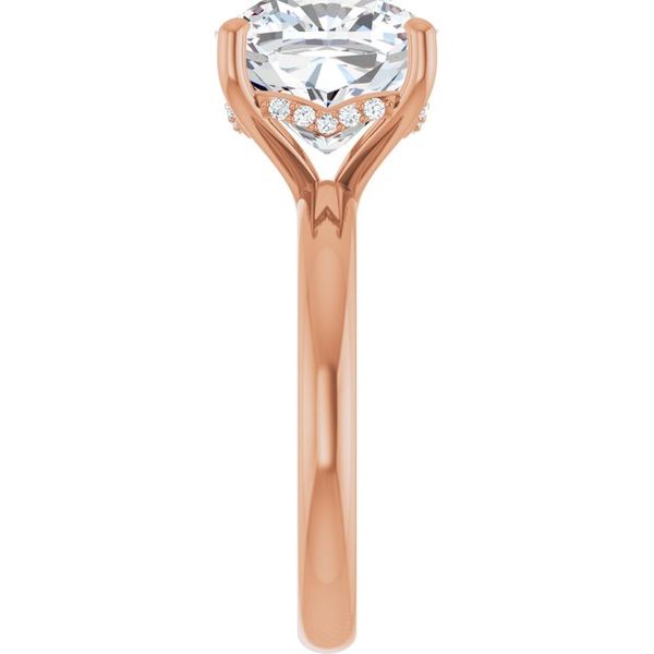 Hidden Halo-Style Engagement Ring Image 4 The Jewelry Source El Segundo, CA