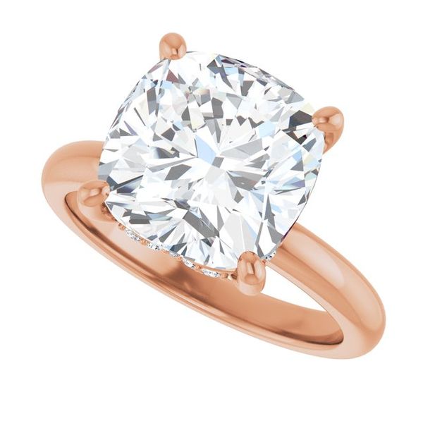 Hidden Halo-Style Engagement Ring Image 5 The Jewelry Source El Segundo, CA