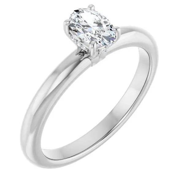 Hidden Halo-Style Engagement Ring Berilian Jewelers Folsom, CA