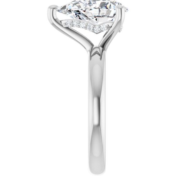 Hidden Halo-Style Engagement Ring Image 4 The Jewelry Source El Segundo, CA