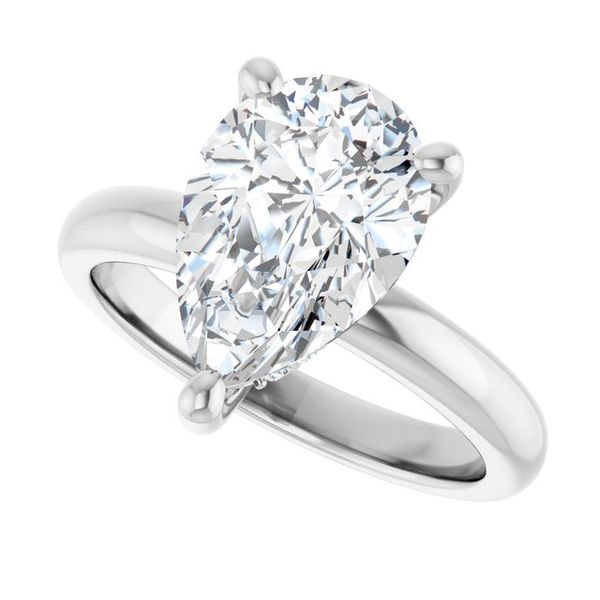 Hidden Halo-Style Engagement Ring Image 5 The Jewelry Source El Segundo, CA