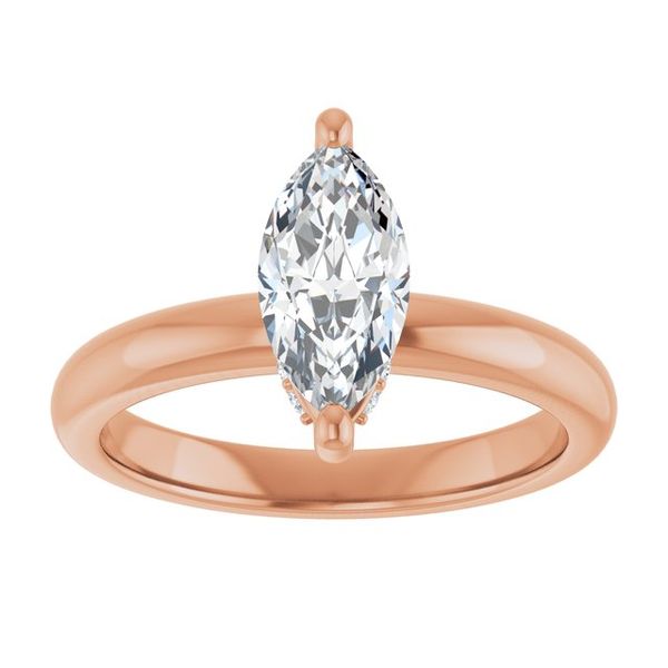 Hidden Halo-Style Engagement Ring Image 3 JF Jones Jewelers Webster, NY