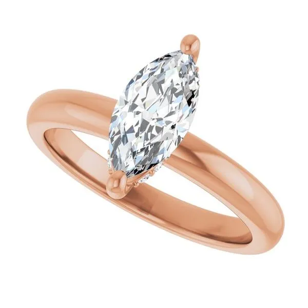 Hidden Halo-Style Engagement Ring Image 5 JF Jones Jewelers Webster, NY