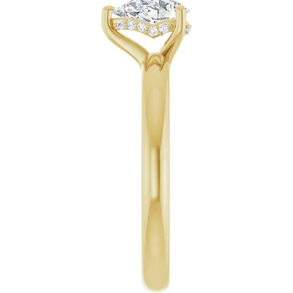 Hidden Halo-Style Engagement Ring Image 4 JF Jones Jewelers Webster, NY