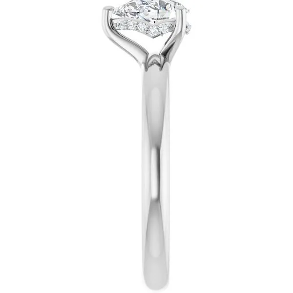 Hidden Halo-Style Engagement Ring Image 4 Berilian Jewelers Folsom, CA