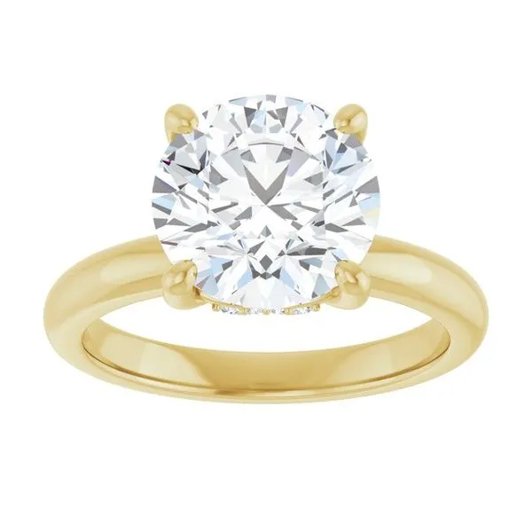 Hidden Halo-Style Engagement Ring Image 3 Collard Jewelers League City, TX