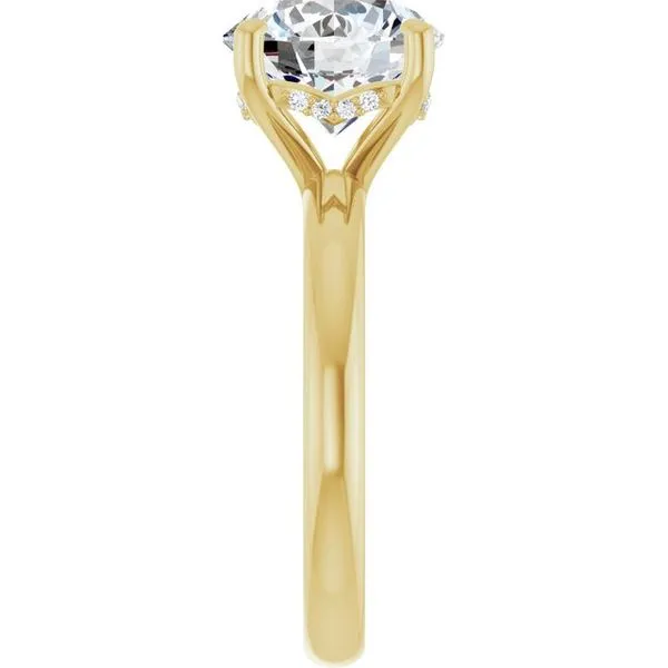 Hidden Halo-Style Engagement Ring Image 4 Collard Jewelers League City, TX