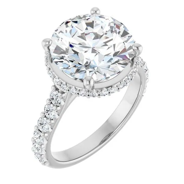 Hidden Halo-Style Engagement Ring JF Jones Jewelers Webster, NY