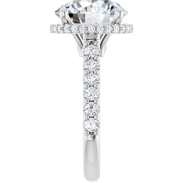 Hidden Halo-Style Engagement Ring Image 4 JF Jones Jewelers Webster, NY