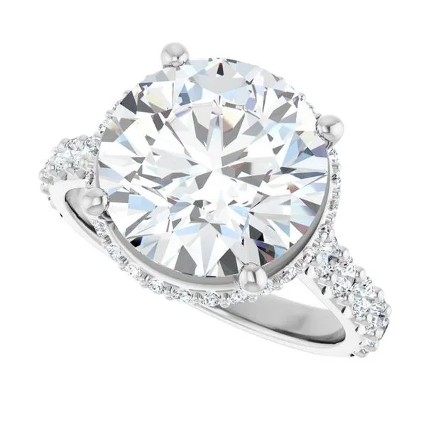 Hidden Halo-Style Engagement Ring Image 5 JF Jones Jewelers Webster, NY