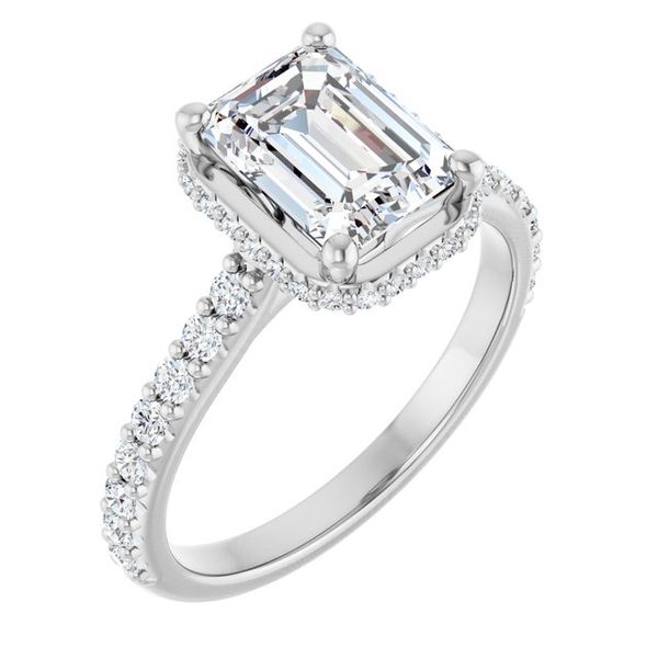 Hidden Halo-Style Engagement Ring JF Jones Jewelers Webster, NY