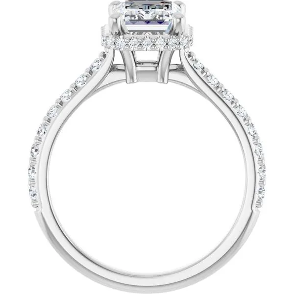 Hidden Halo-Style Engagement Ring Image 2 JF Jones Jewelers Webster, NY