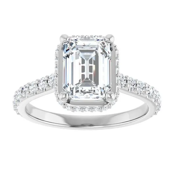 Hidden Halo-Style Engagement Ring Image 3 JF Jones Jewelers Webster, NY