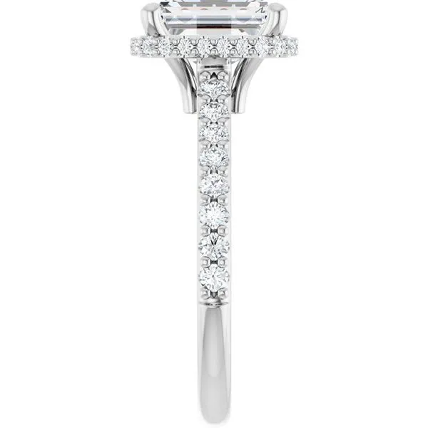 Hidden Halo-Style Engagement Ring Image 4 JF Jones Jewelers Webster, NY