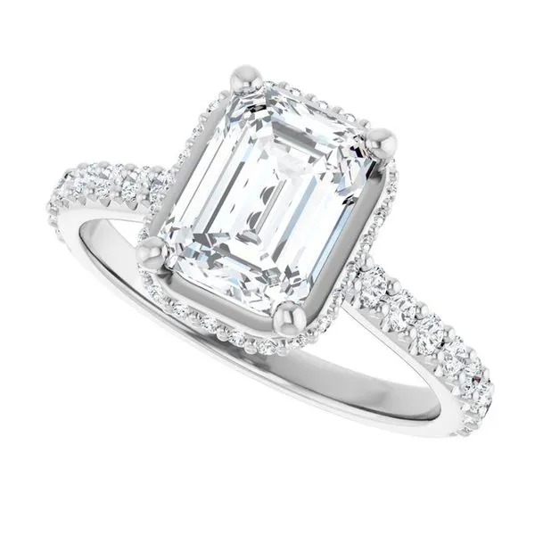 Hidden Halo-Style Engagement Ring Image 5 JF Jones Jewelers Webster, NY