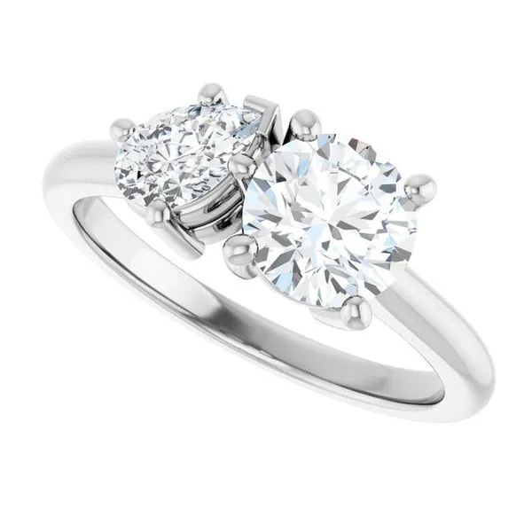 Two-Stone Engagement Ring Image 5 Jewel Smiths Oklahoma City, OK