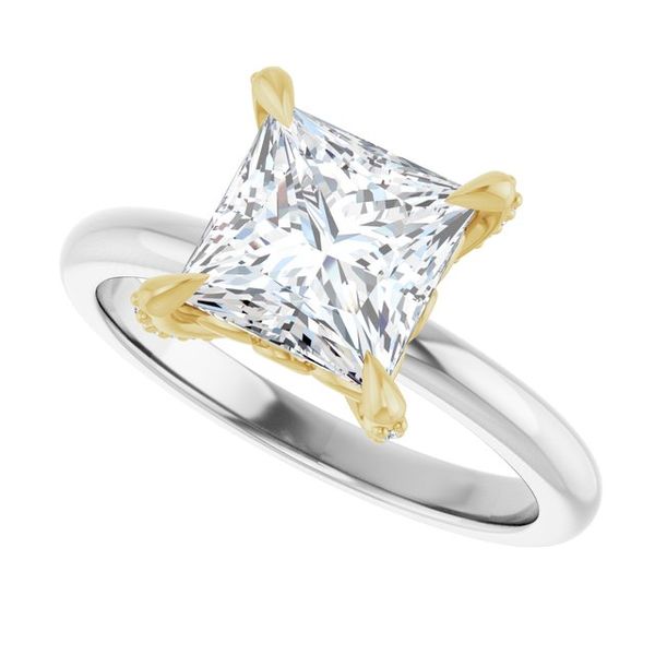 Claw-Prong Accented Engagement Ring Image 5 Jimmy Smith Jewelers Decatur, AL