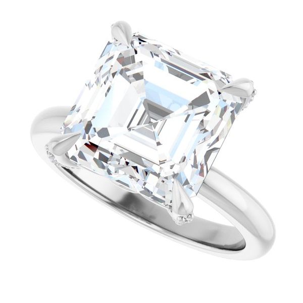 Claw-Prong Accented Engagement Ring Image 5 Jimmy Smith Jewelers Decatur, AL