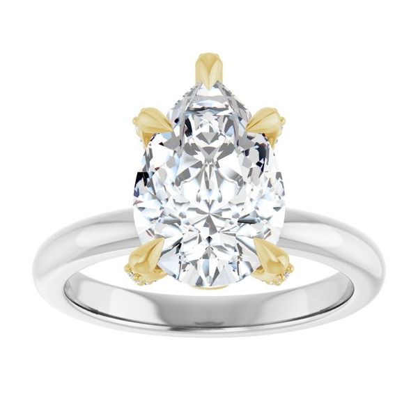 Jude Jewelers Stainless Steel Leaf Signet Ring - Cubic Zirconia Statement Ring For Women, Promise & Anniversary Gift