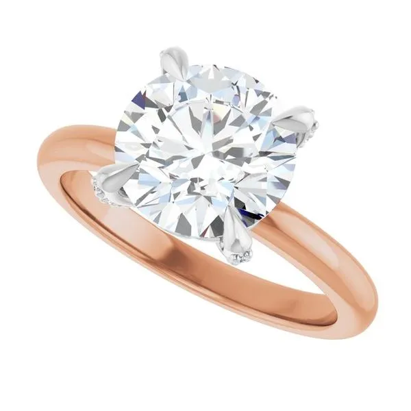Claw-Prong Accented Engagement Ring Raleigh