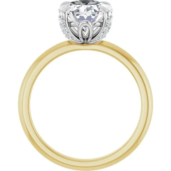 Claw-Prong Accented Engagement Ring Image 2 Jimmy Smith Jewelers Decatur, AL