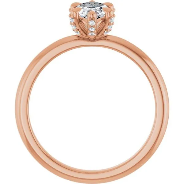 Claw-Prong Accented Engagement Ring Image 2 Jimmy Smith Jewelers Decatur, AL