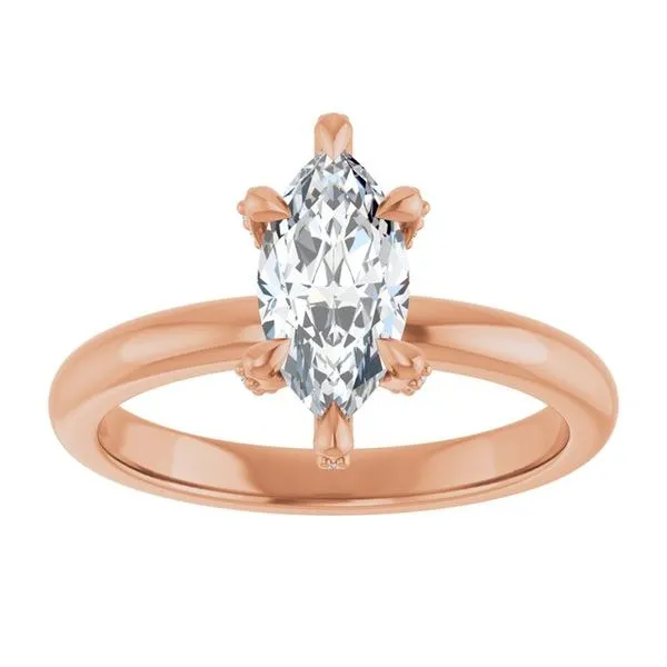 Claw-Prong Accented Engagement Ring Image 3 Jimmy Smith Jewelers Decatur, AL
