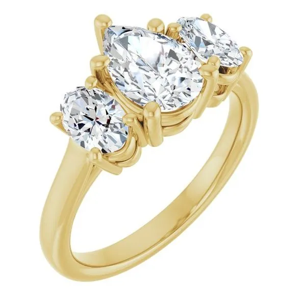 Three-Stone Engagement Ring Studio 107 Elk River, MN