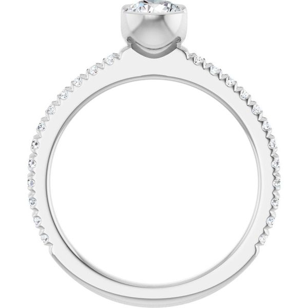 Half-Bezel Engagement Ring Image 2 Jewel Smiths Oklahoma City, OK