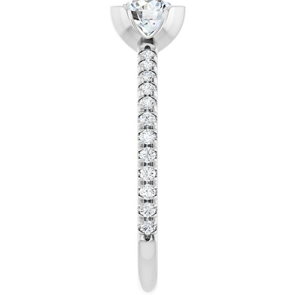 Half-Bezel Engagement Ring Image 4 Jewel Smiths Oklahoma City, OK