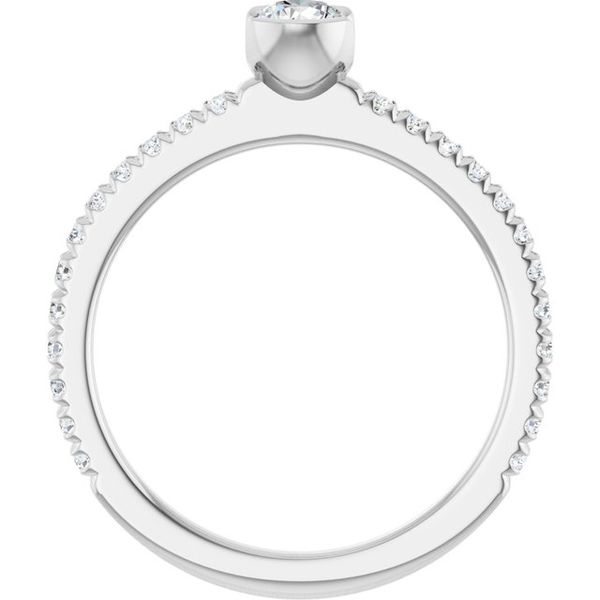 Half-Bezel Engagement Ring Image 2 Jewel Smiths Oklahoma City, OK