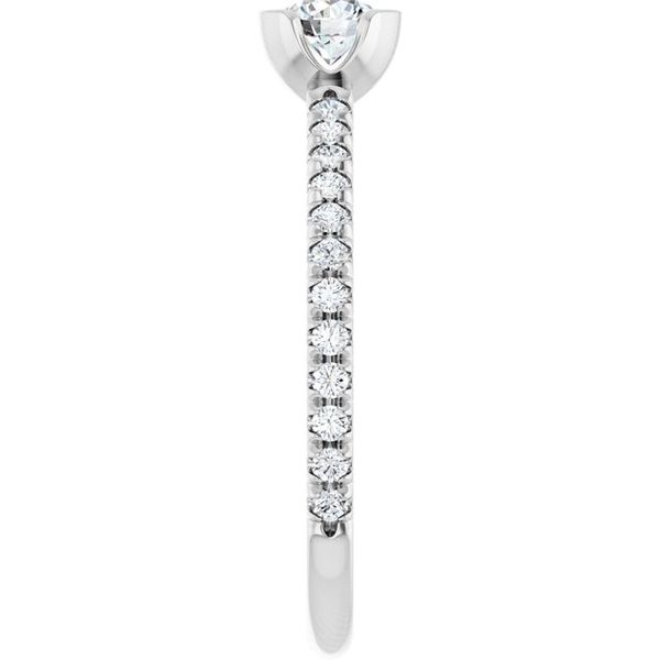 Half-Bezel Engagement Ring Image 4 Jewel Smiths Oklahoma City, OK