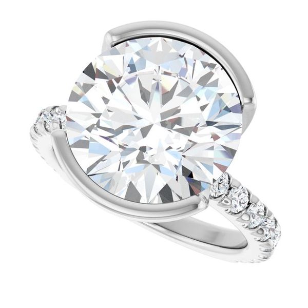 Half-Bezel Engagement Ring Image 5 Jewel Smiths Oklahoma City, OK