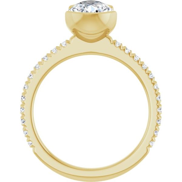 Half-Bezel Engagement Ring Image 2 Jewel Smiths Oklahoma City, OK